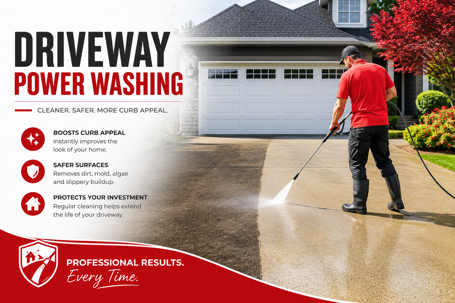 Driveway Power Washing